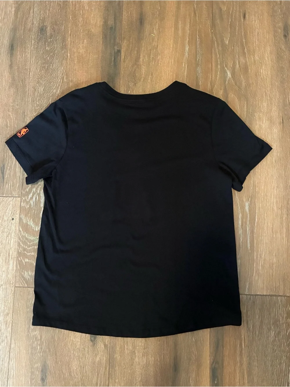 Nike Black Tee with White Nike Swoosh and NBA Logo